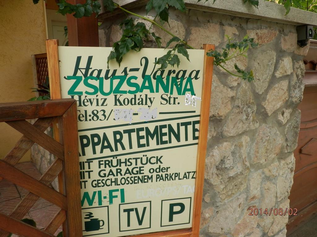 Zsuzsanna Haz 호텔 Hévíz 객실 사진